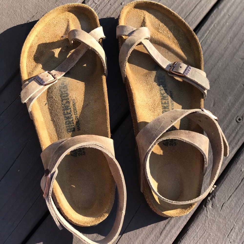 New Birkenstock Yara Oiled Leather Tobacco size 40